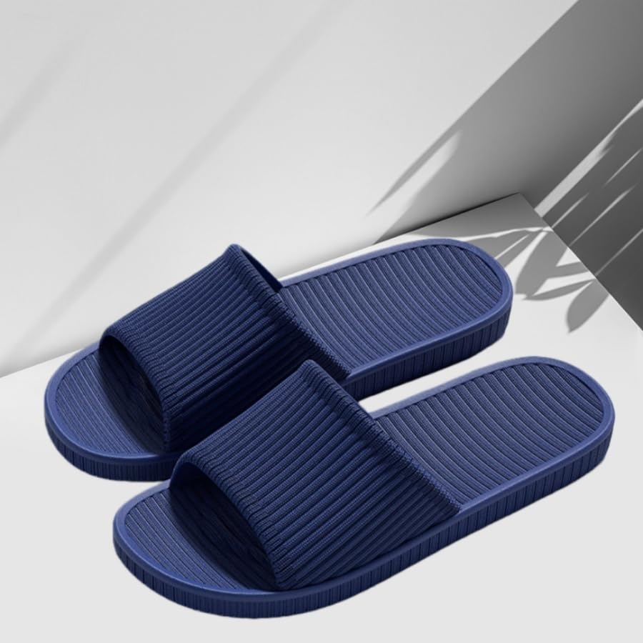 Non-Slip Shower Slippers for Women & Men, Lightweight EVA Slide Sandals, Quick-Dry Water-Friendly Shoes for Bathroom, Pool, Spa, Indoor & Outdoor