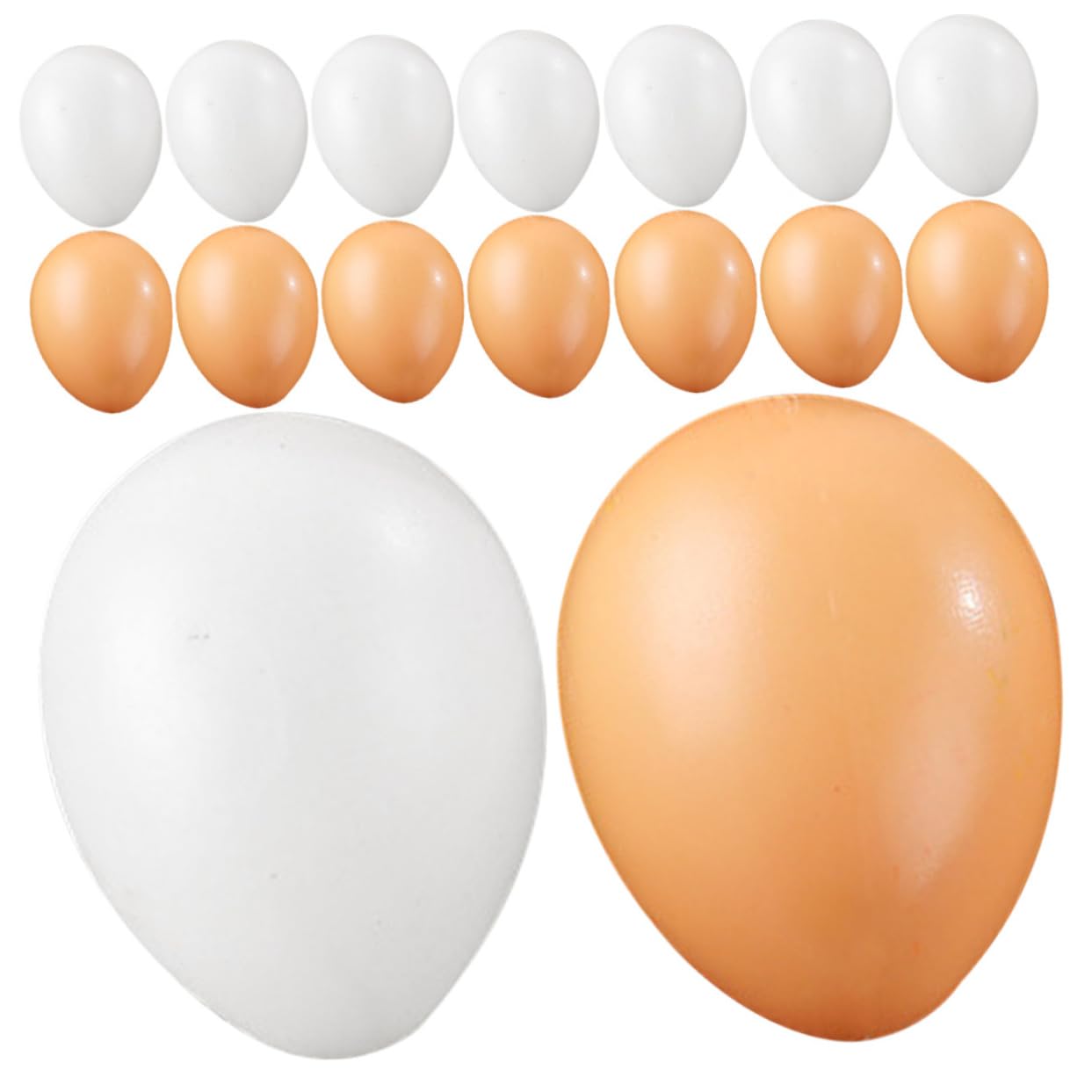 KICHOUSE 16piezas Huevos Artificiales Decorativos De Simulación para Decoración y Fiestas De Pascua Accesorios para DIY y Manualidades Casa y Jardín
