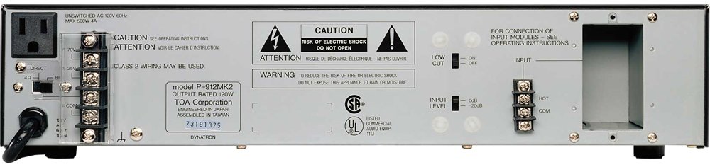 Toa P-906MK2 900 Series Single Channel 60 Watts Power Amplifier