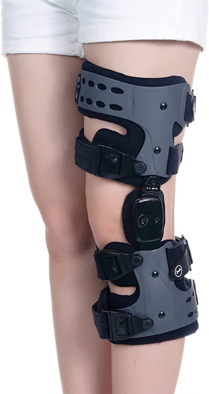 Oddychający Stabilizator Kolana, Regulowany, Ortopedyczny Stabilizator Kolana, Antypoślizgowy, Zawiasowy, Stabilizujący Stabilizator Kolana Na Ból Kolana, Po Operacji, Zerwaniu Łąk,Left