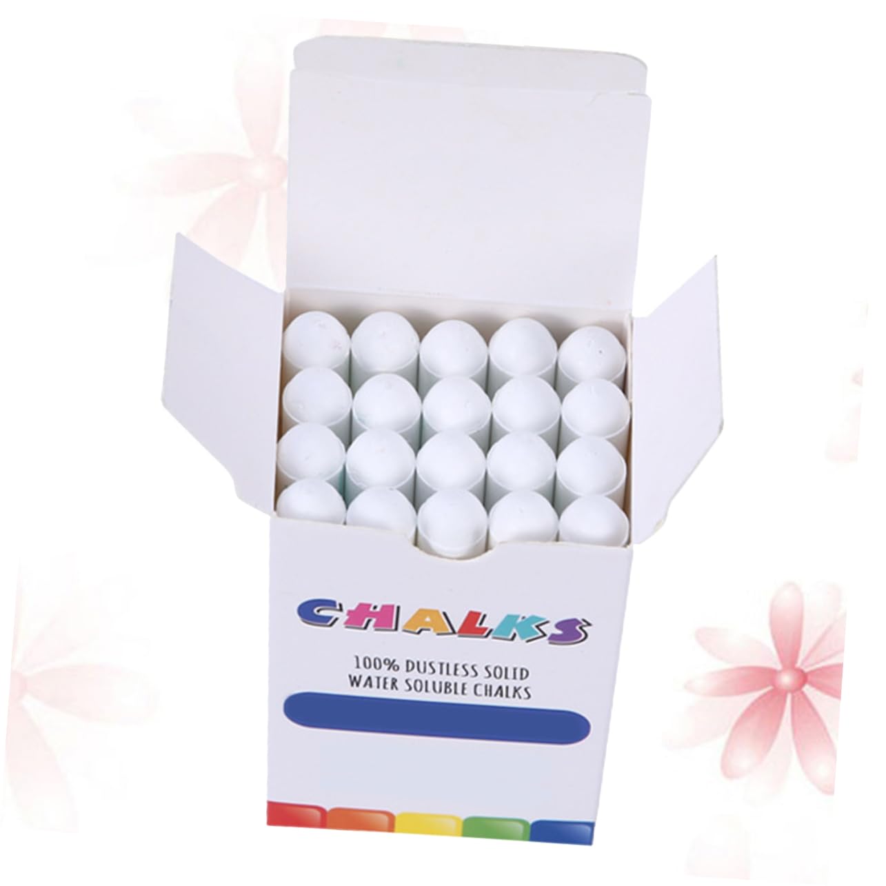 STOBOK 40pièces Craies Sans Poussière Lavables Craies Blanches Pour Garçon Fille Pour Dessin Et Enseignement Tableau Et Trottoirs