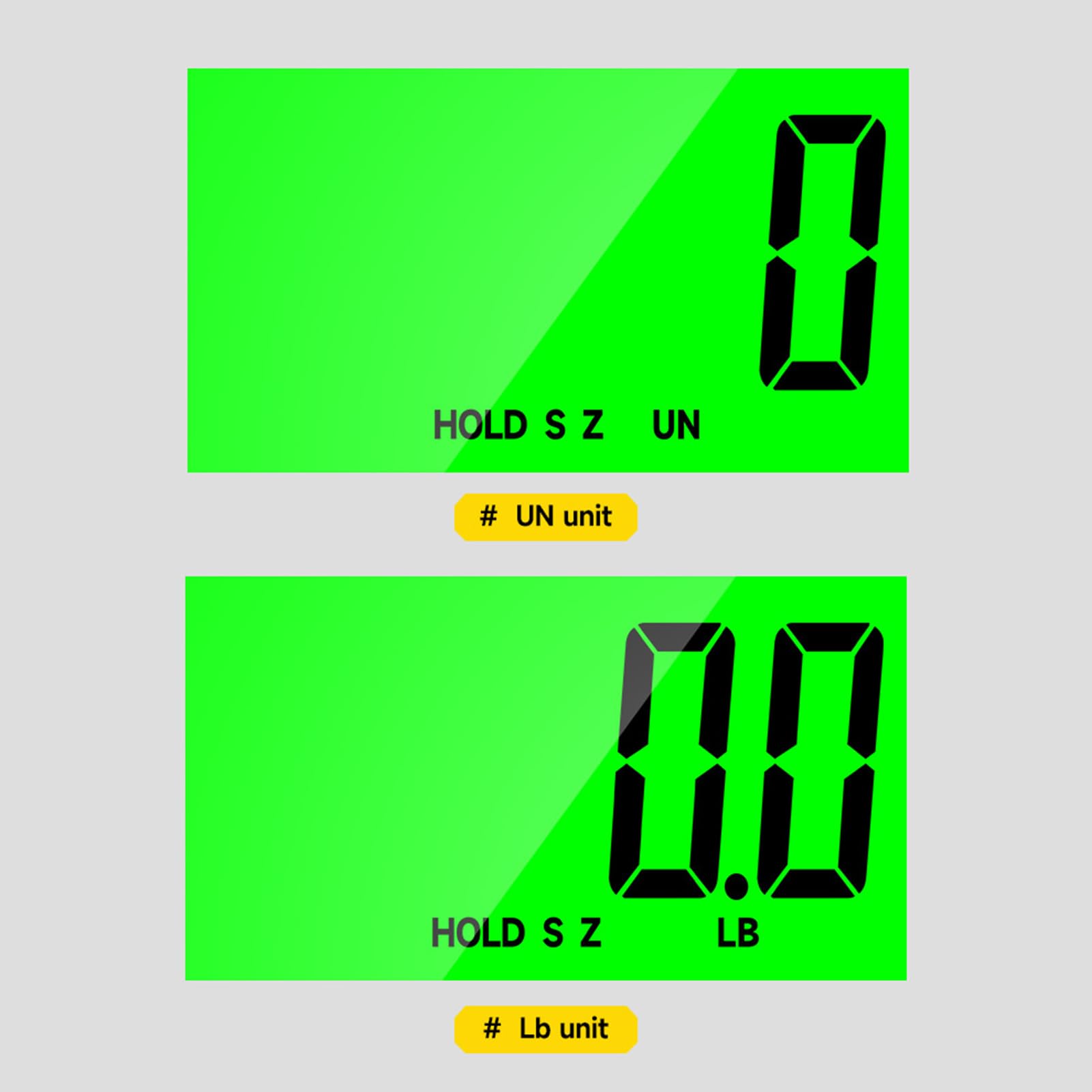 Luocute Digitale Kranwaage, 1000 Kg/2200 Lbs, Robuster Haken aus Aluminiumlegierung mit LCD-Hintergrundbeleuchtung und Einheitenwechsel, für die Industrielle Landwirtschaft, den Bau und (1000KG)