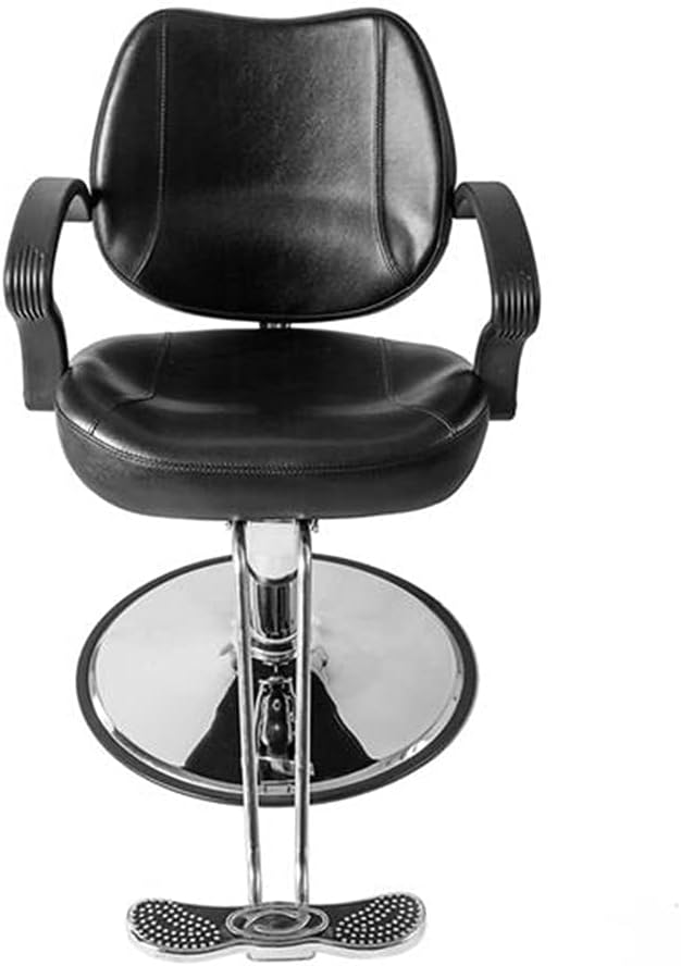 Modern Barber Chair Hair Salon Spa Equipment Reclining Shampoo Barbering Chair Hairdressing Chair Tattoo Chair Seat with Heavy Duty Hydraulic Pump for Hair Stylist Women Man, Black : Beauty & Personal Care