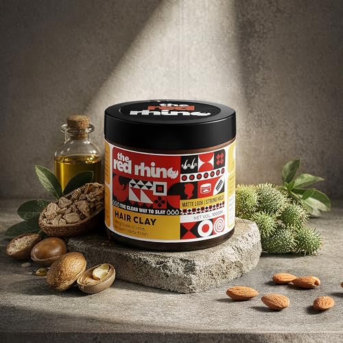 Image of Hair Clay | Keratin, Baobab, Argan, Jojoba, Castor & Sweet Almond Oil | Matte Finish, Strong Hold, Non-Greasy | 100g