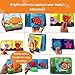 ToBe ReadyForLife Stimulating Baby Crinkle Books for 0-6 Months and 6-12 Months Infants - Toys Gift for 1 Year Old - Soft Cloth Animals Baby Books for Gifting