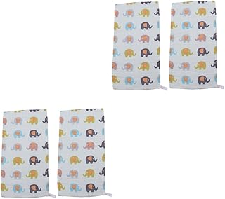 BESTOYARD 4 Pçs Toalhas De Bebê De Algodão Panos De Musselina Toalhas De Bebê Toalha Para Crianças Toalhas Para Crianças Toalha De Algodão Lavar Toalha De Rosto Lenço Pequena Toalha