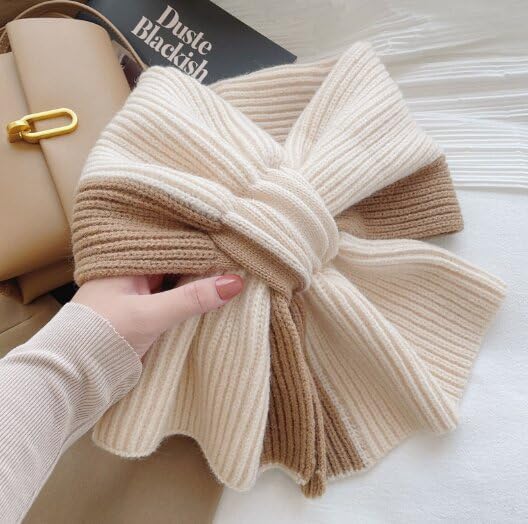 Winter Knitted Scarf Women Pashmina Scarves Soft Shawl Neck Collar Breathable Warmer Cold Weather Gifts Wraps - Image 5