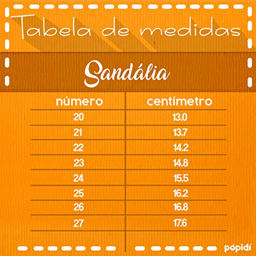 Sandália Rasteira Infantil Menina Moda 93 (22, Branco)