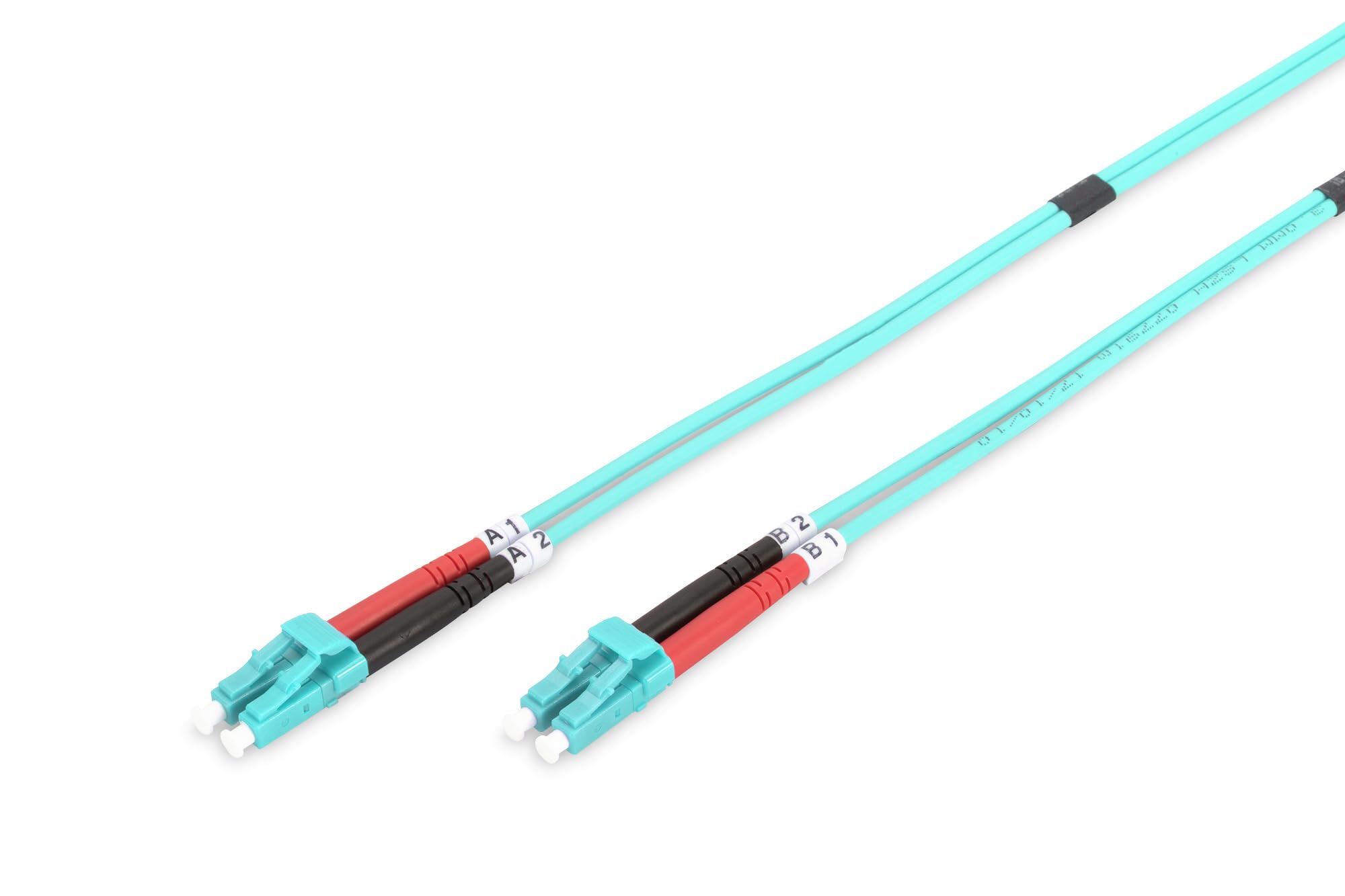 DIGITUS DK-2533-07/3 – Glasfaserkabel OM3 – 7 m – LC zu LC – Duplex LWL Kabel – 1/10/40/100 Gbit/s – MM Multimode Glasfaser LAN Kabel – Fasertyp: 50/125 µ – Türkis (Aqua)