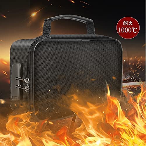 Amazon | 収納ポーチ 耐火バッグ 防水 防火 防災 耐熱温度1200℃ 手提げ