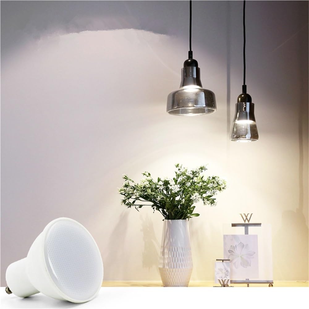 XYAL Lampadine, Confezione da 20, Faretti a LED Lampada AC220V E27/E14/GU10 6W Apparecchi di illuminazione Sorgente luminosa Lampade MR16(Cool white,GU10 6W 120 degree)