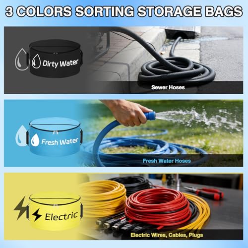 Nilight RV Hose Storage Bag 3 Pack Waterproof Sewer Hose Organizer Bags by Nilight - Used condition - Image 3