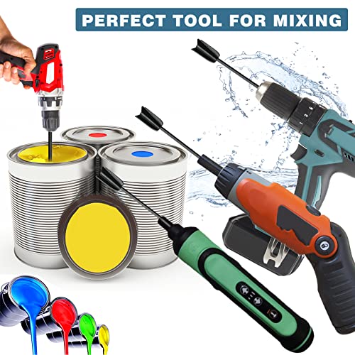 Resin Mixer Paddles, Leehon Epoxy Mixer Attachment, Reusable Paint, Resin Mixer Paddle To Mix Epoxy Resin, Paint, Ceramic Glaze - Paint Mixer For Drill (4 Pcs) #TOP6