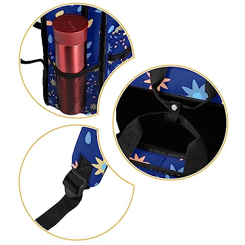 Sac à dos garçons motif fleurs feuilles multicolore ajustable - 2