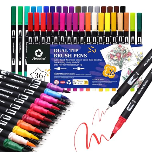 Artecho Brush Pen Set 36 Colori