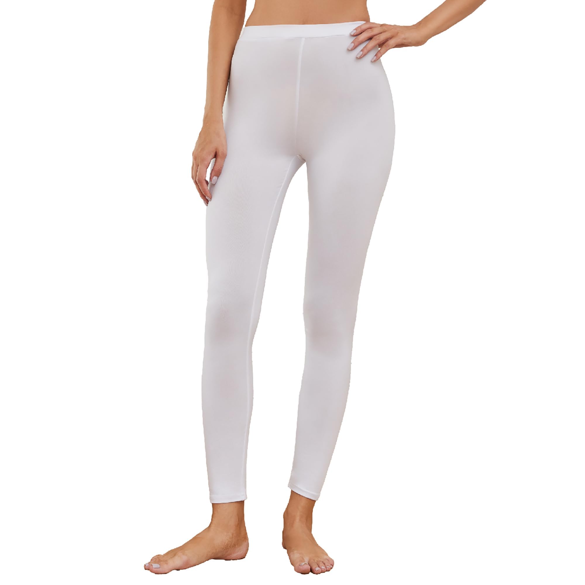 The Essentials Wardrobe Ladies TEW Thermal Long Jane- White - 20-22