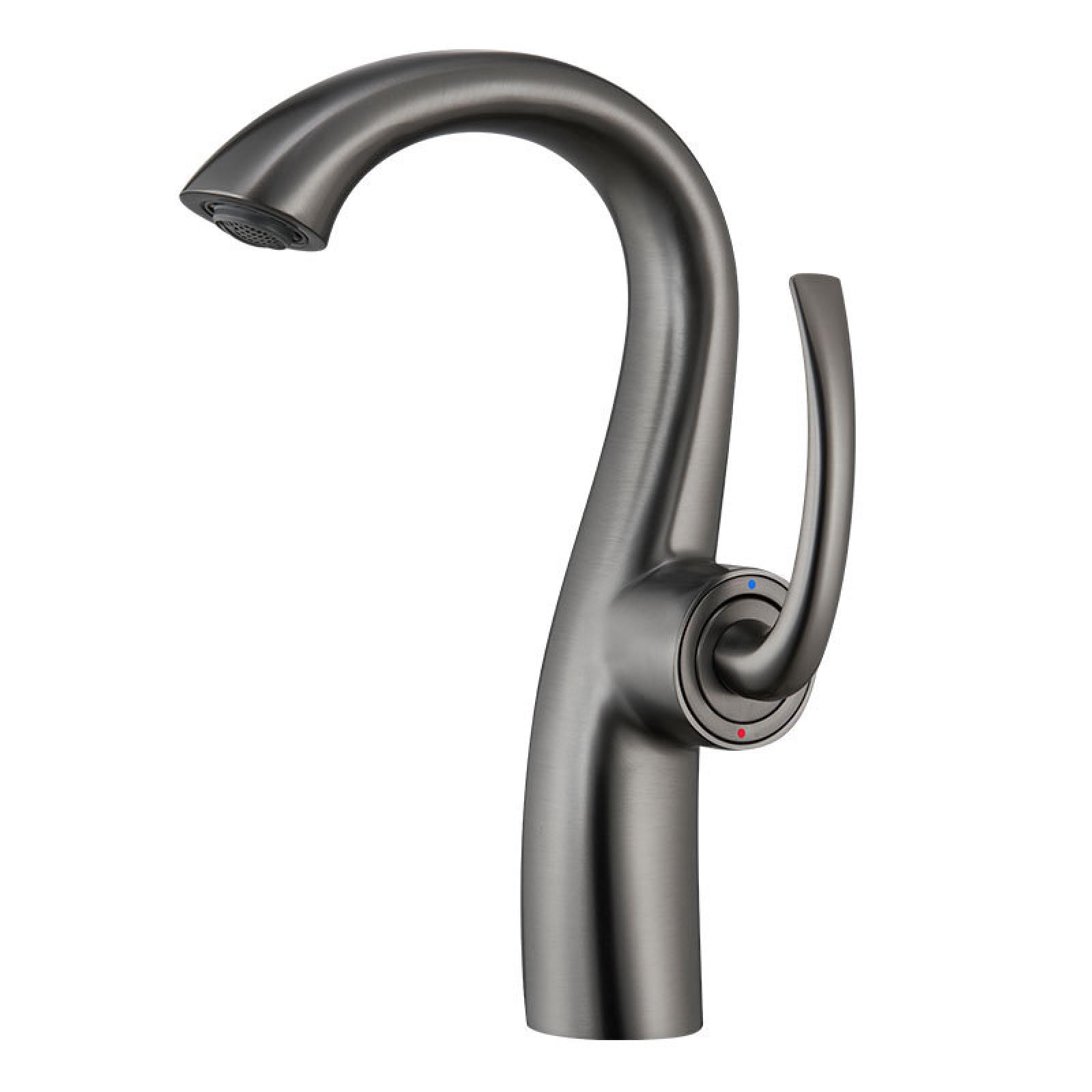 Bathroom Hot and Cold Washbasin Faucet, Gray