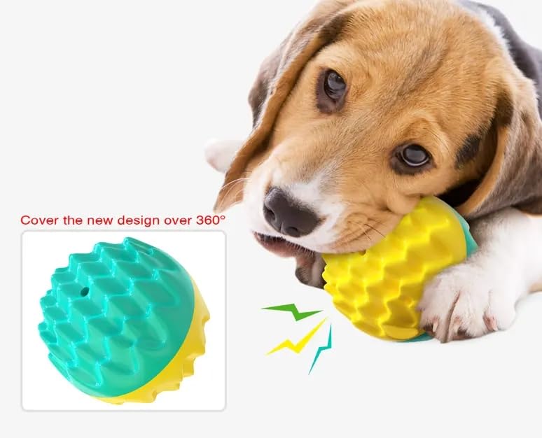 Squeaky Dog Balls for Dogs, Dog Toys for Aggressive Chewers Small and Medium Breed for Relieving Anxiety, Durable Anti-Stress Dog Ball, Outdoor Dog Toys, Water Toy for Dogs Squeaky Dog Balls for Dogs, Dog Toys for Aggressive Chewers Small and Medium Breed for Relieving Anxiety, Durable Anti-Stress Dog Ball, Outdoor Dog Toys, Water Toy for Dogs