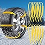 Tallew 20 Pcs Emergency Anti Skid Car Tire Chains Mud Survival Security Multi Function Snow Universal Cable Belts Traction Tyres for Truck SUV Winter Driving, about 1.5 x 93 cm/ 0.6 x 36.6 inches