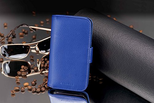 Cadorabo Custodia Libro per Sony Xperia T in BLU