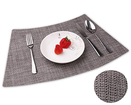 Convetu Placemats for Round Tables, PM05 Kitchen Dining Wedge Table Mats Set of