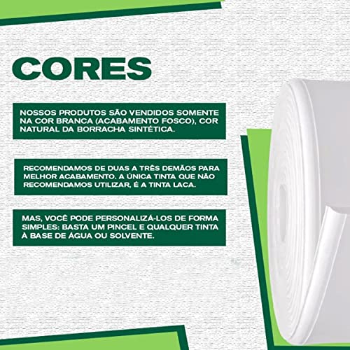Boiserie Rodameio de EVA Autocolante RM61 2,3cm Branco 10 metros