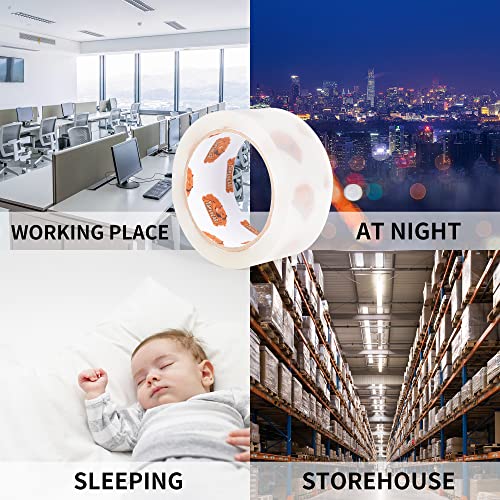 Tapebear No Noise Clear Packing Tape, Quiet Packaging Tape Refill Rolls, Heavy Duty Packaging Tape For Sealing Packing, Office&Storage And Shipping, 48Mm X 50M, Pack Of 12Rolls #TOP6