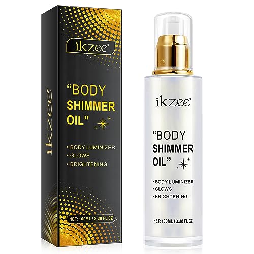 100ML Shimmer Body Oil, Pearl Silver – Body Glitter Oil, Body Glow Shimmer Highlighter Glotion Oil, Highlighter Makeup Illuminator Face and Body – 3.38 FL OZ 100ML Shimmer Body Oil, Pearl Silver – Body Glitter Oil, Body Glow Shimmer Highlighter Glotion Oil, Highlighter Makeup Illuminator Face and Body – 3.38 FL OZ