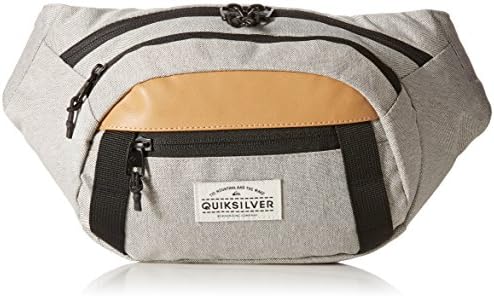 Quiksilver Riñonera Lone Walker para hombre, Gris claro