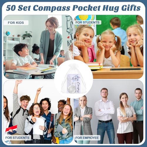 50 Sets de Brújulas de Bolsillo Beeveer con Accesorios miniatura 6
