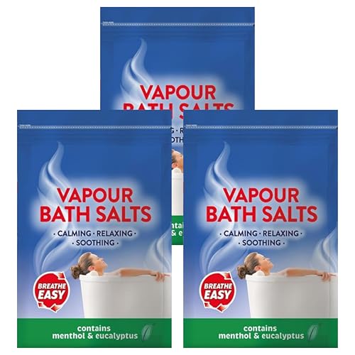 Decongestant Vapour Bath Salts 450g – Eucalyptus & Menthol Infused Soothing Mineral Crystals for Easy Breathing, Relaxation & Relief | SterlingSquare (3)