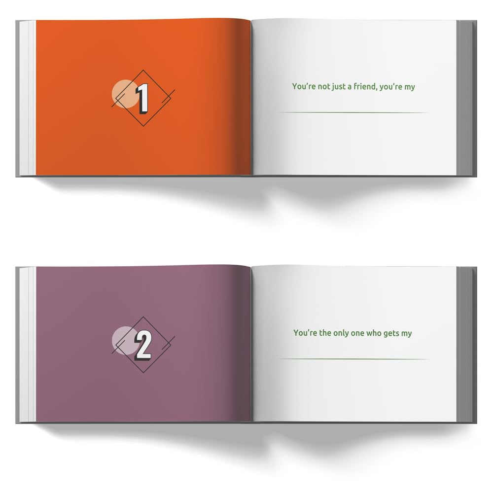 SoulScripted Books Why You're My Bestie | Diario de regalo para amigos | Cumpleaños, Día de la Amistad