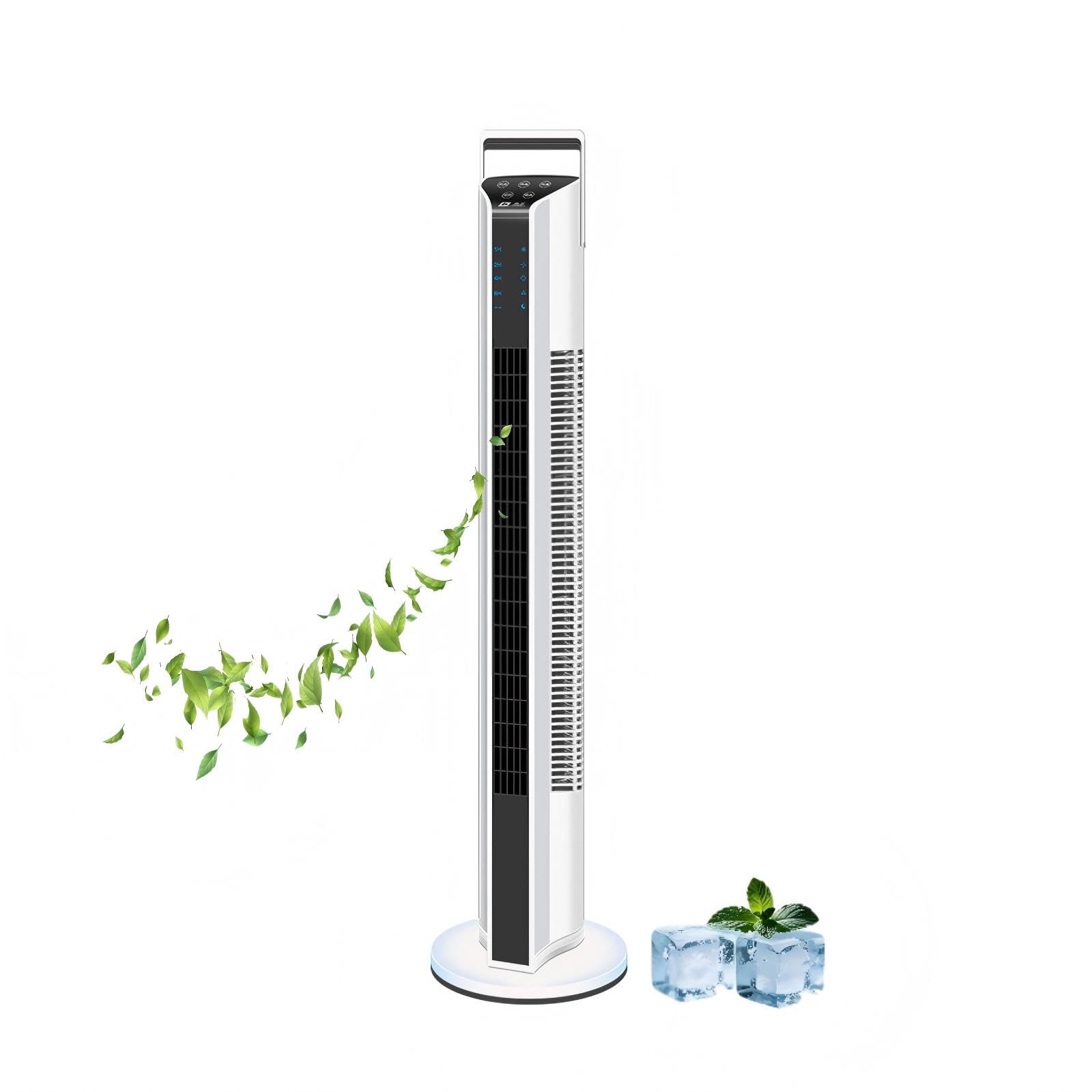 Générique Climatiseur Mobile Rafraichisseur D'Air Silencieux Ventilation Climatiseur Mobile sans éVacuation Conception Ultra Silencieuse Refroidisseur D’Air Pour la Maison Cuisine et le Bureau