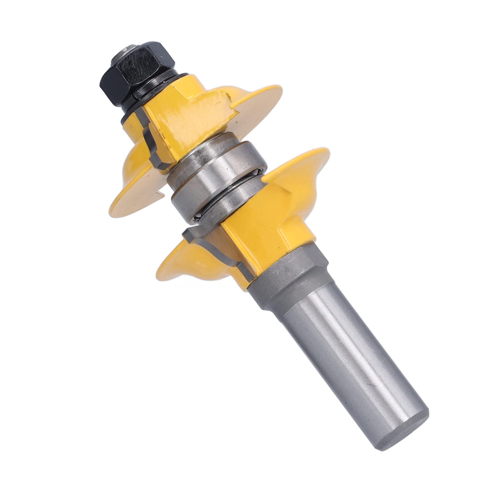 Fresa a codolo da 1/2 pollice regolabile, fresa per lavorazione del legno con guarnizioni, fresa per rifinitura di porte di armadi per CNC e utensili manuali, corpo in acciaio al