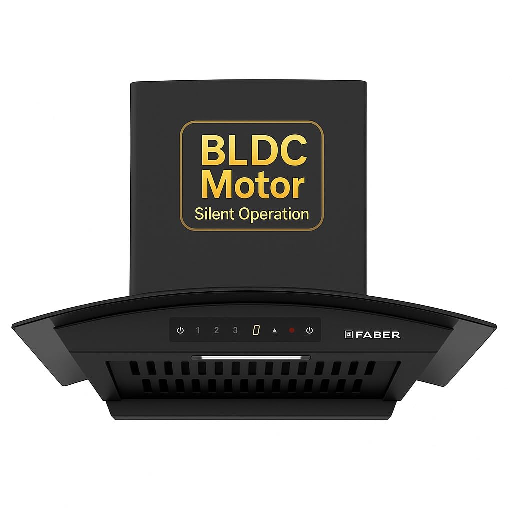 Faber Agile BLDC 60cm 1500m³/hr Autoclean Kitchen Chimney | Silent Hood | 9 Speed Control | Touch&Gesture Control | 12Yr Motor,2Yr Comprehensive Warranty by Faber | Hood Agile BLDC FL HC SC BK IN60-image-33