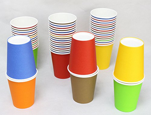Yes!Fresh Hot Party Paper Cups, 8 Ounce, 50 Count, Multiple Colors (Multiple Colors) #TOP3