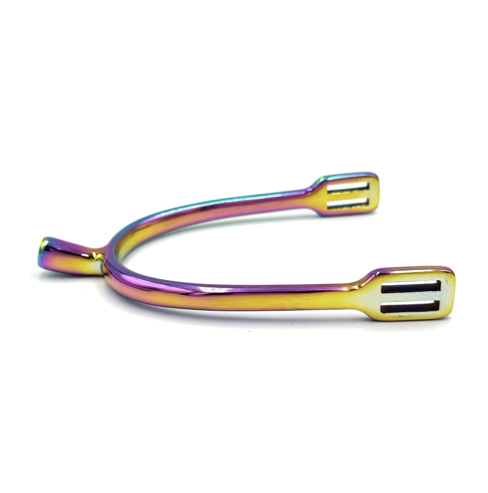 Equine Smile ES1075 Rainbow Prince of Wales Track Equestrian Spurs Riding Spurs High Quality Stainless Steel (Ladies 25mm)