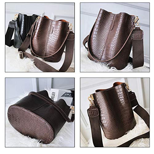 Image of Women Hobo Shoulder Bag, Crocodile Pattern Handbags Large Capacity Crossbody Bag