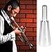 QWORK Trumpet Mouthpiece 3C, Silver-Plated Brass Trumpet for All Skill Levels