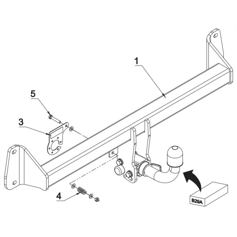 Attelage Compatible avec BMW X1 (10/15-06/22) RDSOH - Auto-Hak