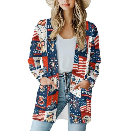 Image of Cardigan Sweaters for Women Long Sleeve Cardigan Soft Drape Open Front Fall Dusters V-Neck Jackets Dressy Loose Coat