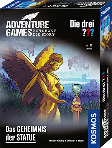 KOSMOS 682835 Adventure Games - Die DREI ??? - Das Geheimnis der Statue, Entdeckt die Story, spannendes Fantasy-Abenteuer-Spiel, Kooperatives Gesellschaftsspiel für 1 bis 4 Personen, ab 12 Jahre