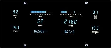 Dakota Digital VFD3-1010 DAKOTA DIGITAL DASH 6 Gauge Designer Series Instrument