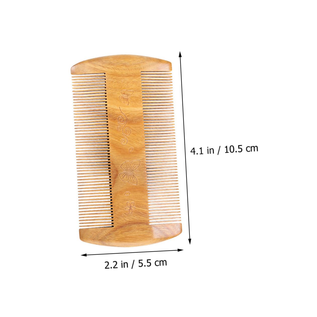 minkissy 5 peines de bolsillo para barba de sándalo verde para hombres, peine de bolsillo para barba, de corte de a, de bigote, de a para hombres, s para cabello hombre,