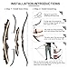 TOPARCHERY Recurve Bow for Adult & Youth Beginner, 62