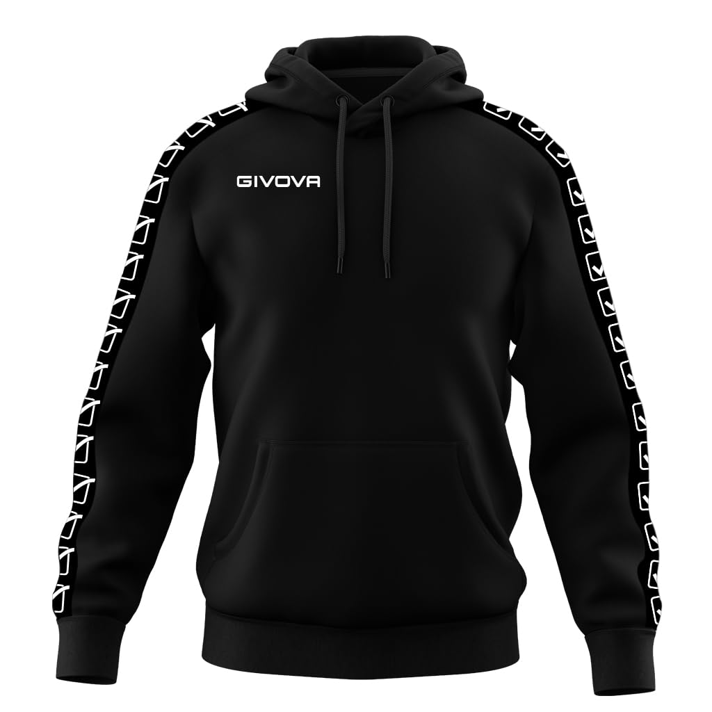 GIVOVA Terry Band Felpa con Cappuccio Unisex - Adulto (Pacco da 1)