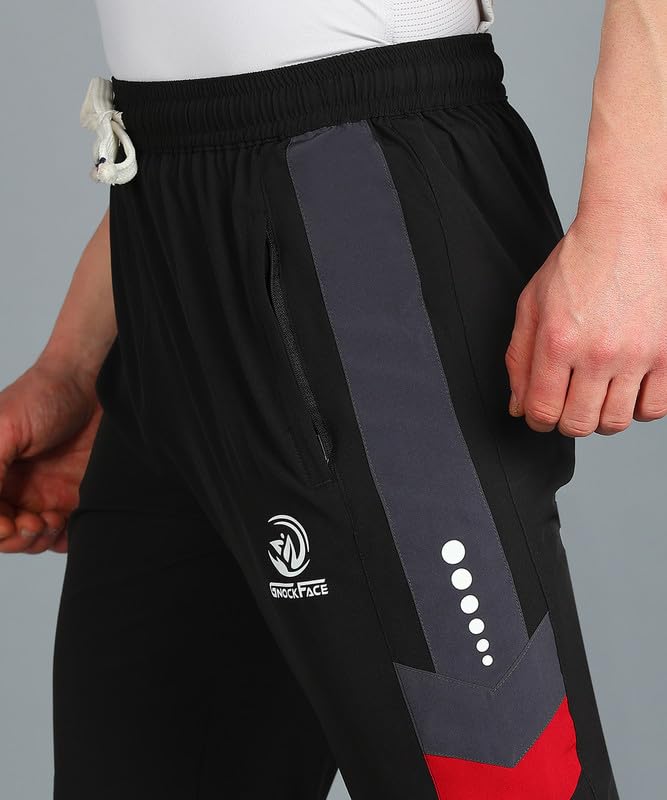 Image of Lightwaight 3 Zipper Pockets Regular fit Running Track Pants for Men | Lowers for Men |Sports Track Pant for Men Polyester