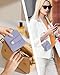 Sunpour Small Wristlet Wallets for Women Keychain Wristlet Wallet RFID Blocking Key Chain Wallet With Zipper Coin Pocket,2 Id Window(Purple)