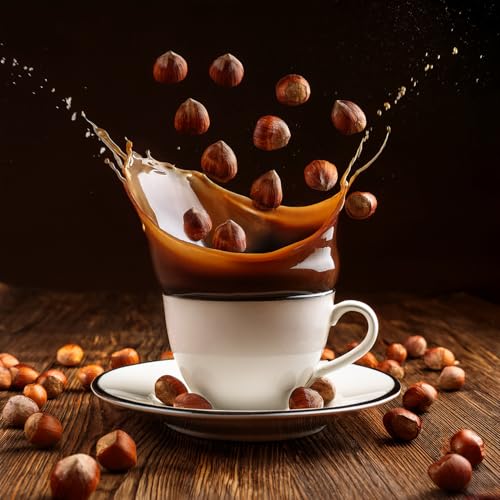 Image of Fresh Roasted Coffee, Hazelnut Flavored Drip Ground Coffee, Medium Roast, Kosher, 5 lb (80 oz)