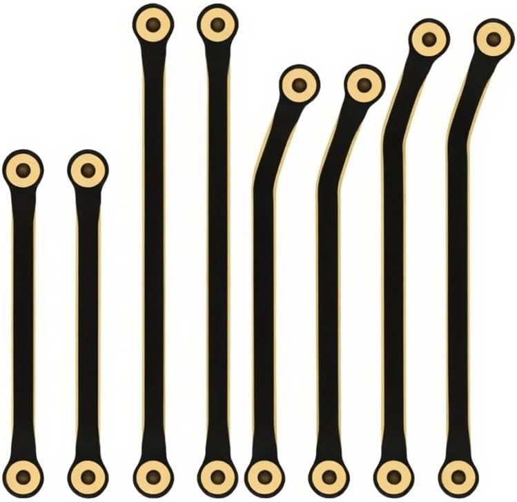 Coating Brass High Clearance Chassis Links Black for Redcat Ascent-18 Rc Car Upgrade Parts Crawler Accessories 1/18